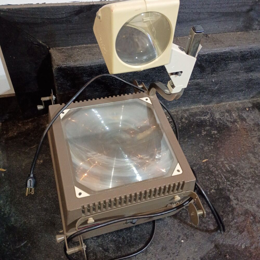 Adjustable Buhl Overhead Projector Model 90 with Bulb, 14” Tested & Works Great!